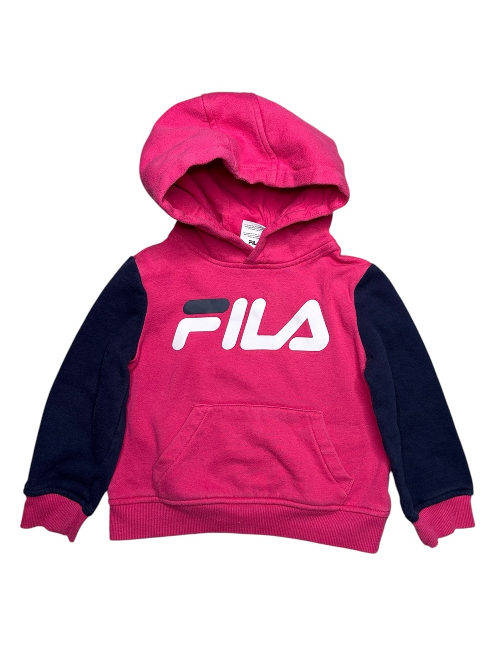 FILA Toddler Girls Pink Logo Hoodie Size 3T